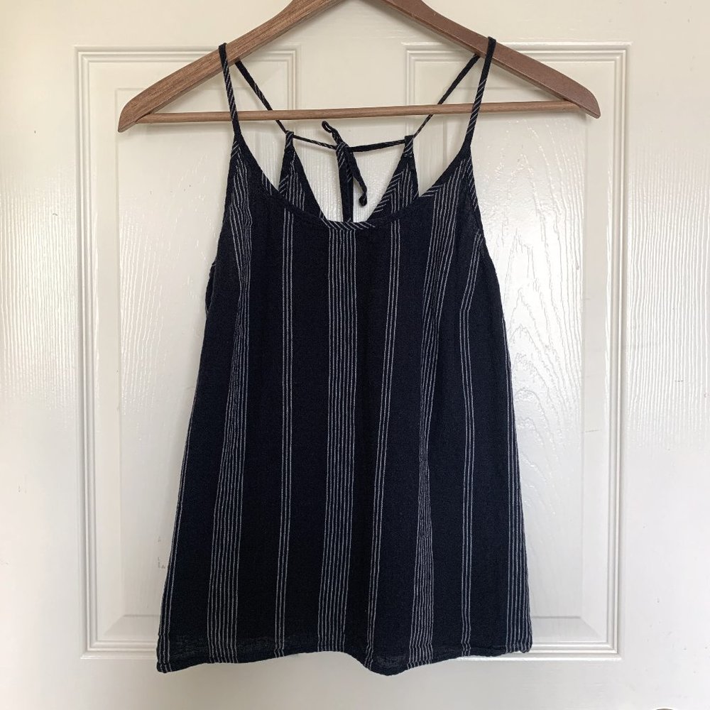 Striped Tie Back Cami Top | S